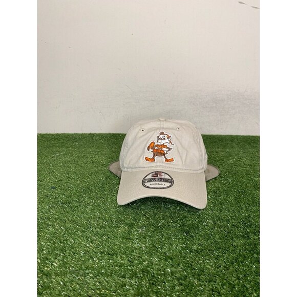 Cleveland Browns hat cap strap back white orange New Era 9twenty nfl mens 1 - Picture 1 of 8